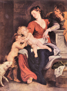 The Holy Family with the basket